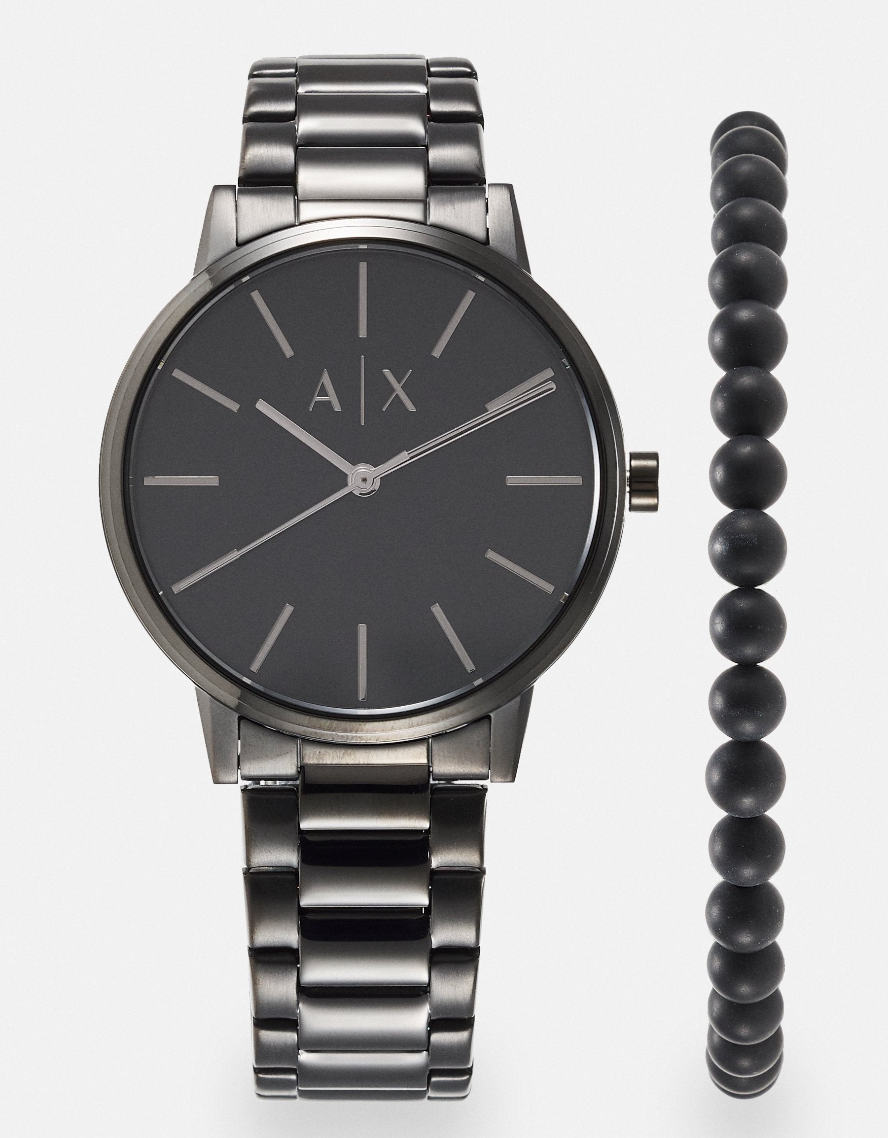 Armani Exchange Cayde AX2701 Men's Analog Watch – Black Dial with Black Stainless Steel Strap