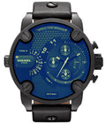 Diesel DZ7257 Little Daddy Chronograph Men's Watch – Blue Dial & Black Leather StrapDiesel DZ7257 Little Daddy Chronograph Men's Watch – Blue Dial & Black Leather Strap