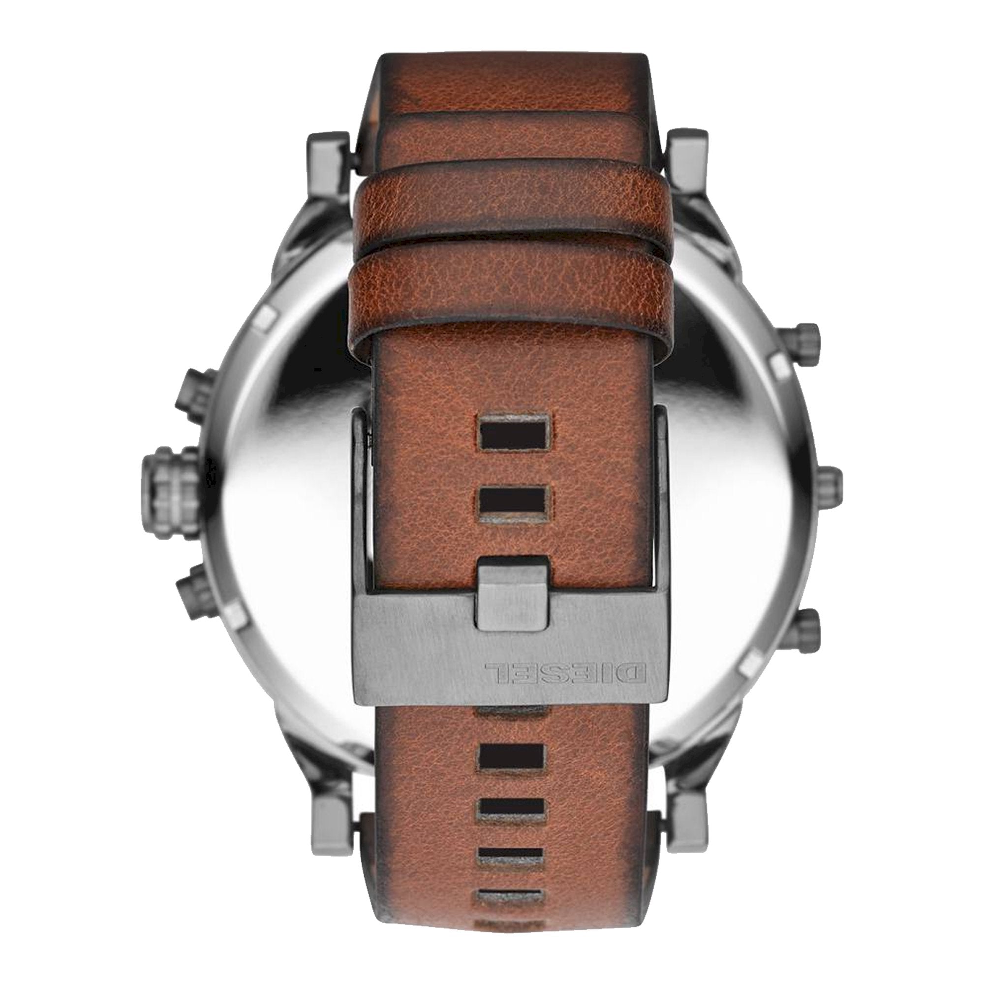 Diesel DZ7332 Mr. Daddy 2.0 Chronograph Men's Watch – Black Dial & Brown Leather Strap