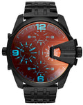 Diesel DZ7373 Uber Chief Chronograph Men's Watch – Red Dial & Black Steel Strap