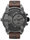 Diesel DZ7258 Little Daddy SBA Men's Watch – Grey Dial & Brown Leather Strap