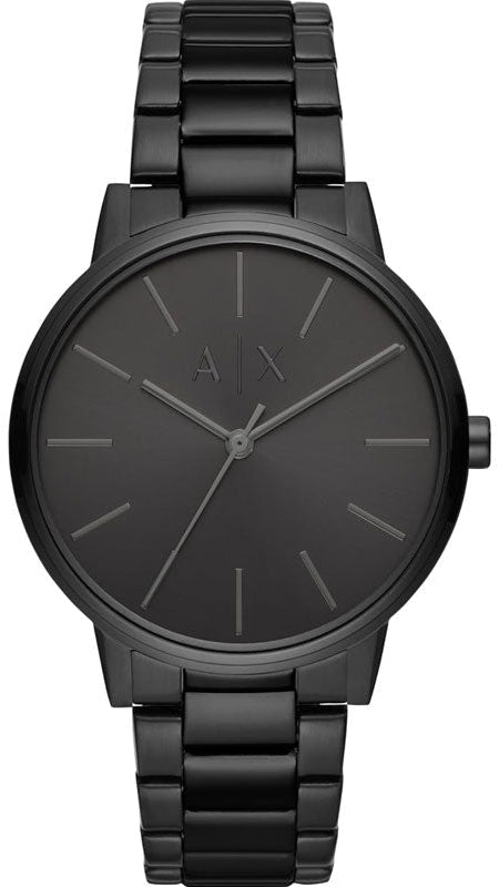 Armani Exchange Cayde AX2701 Men's Analog Watch – Black Dial with Black Stainless Steel Strap