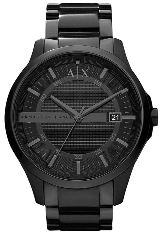 Armani Exchange Hampton AX2104 Men's Chronograph – Black Dial with Black Stainless Steel Strap