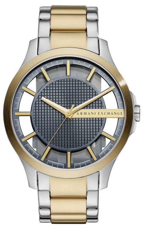Armani Exchange Hampton Series AX2403 Men's Chronograph Watch – Grey Dial with Two-Tone Stainless Steel Band