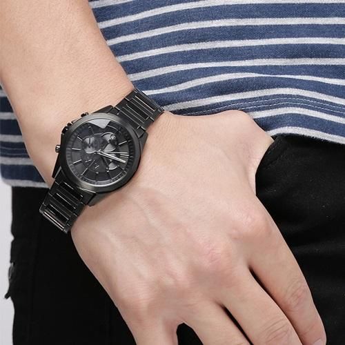 Armani Exchange Drexler AX2601 Men's Chronograph Watch – Black Dial with Black Stainless Steel Strap