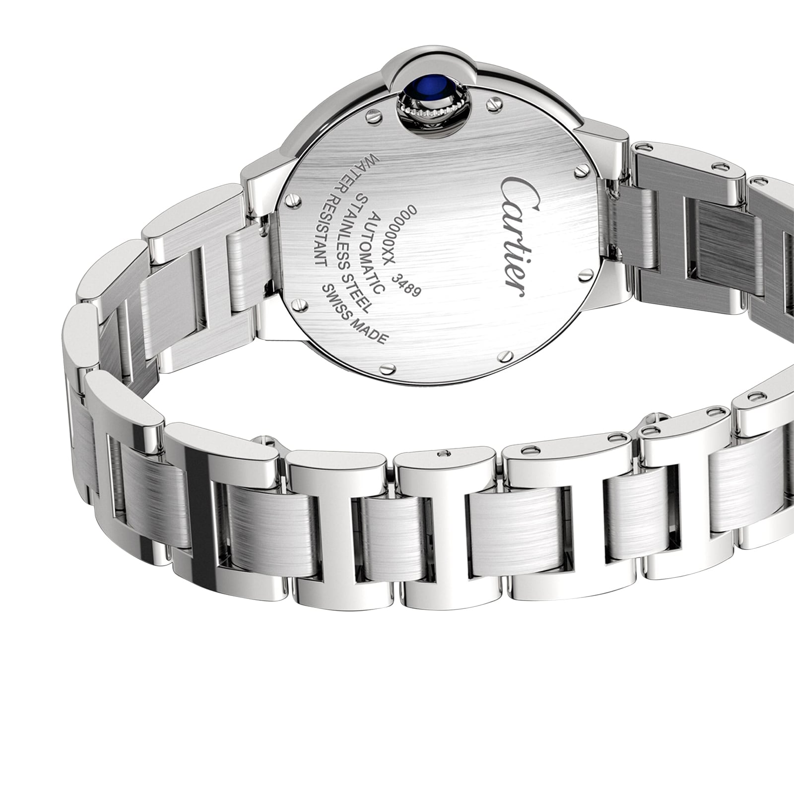 Ballon Bleu de Cartier 33 | 33mm, Steel, Diamond Silver Dial