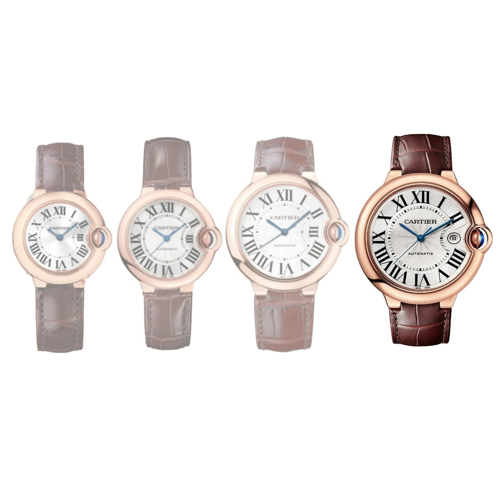 Ballon Bleu de Cartier 42 | 42mm, 18K Rose Gold, Alligator Leather, Silver Dial