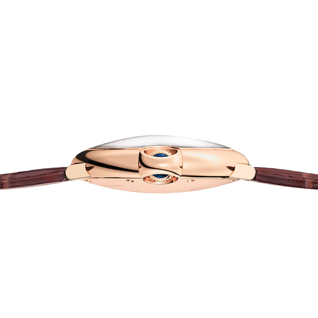Ballon Bleu de Cartier 36 | 36mm, 18K Rose Gold, Alligator Leather, Silver Dial