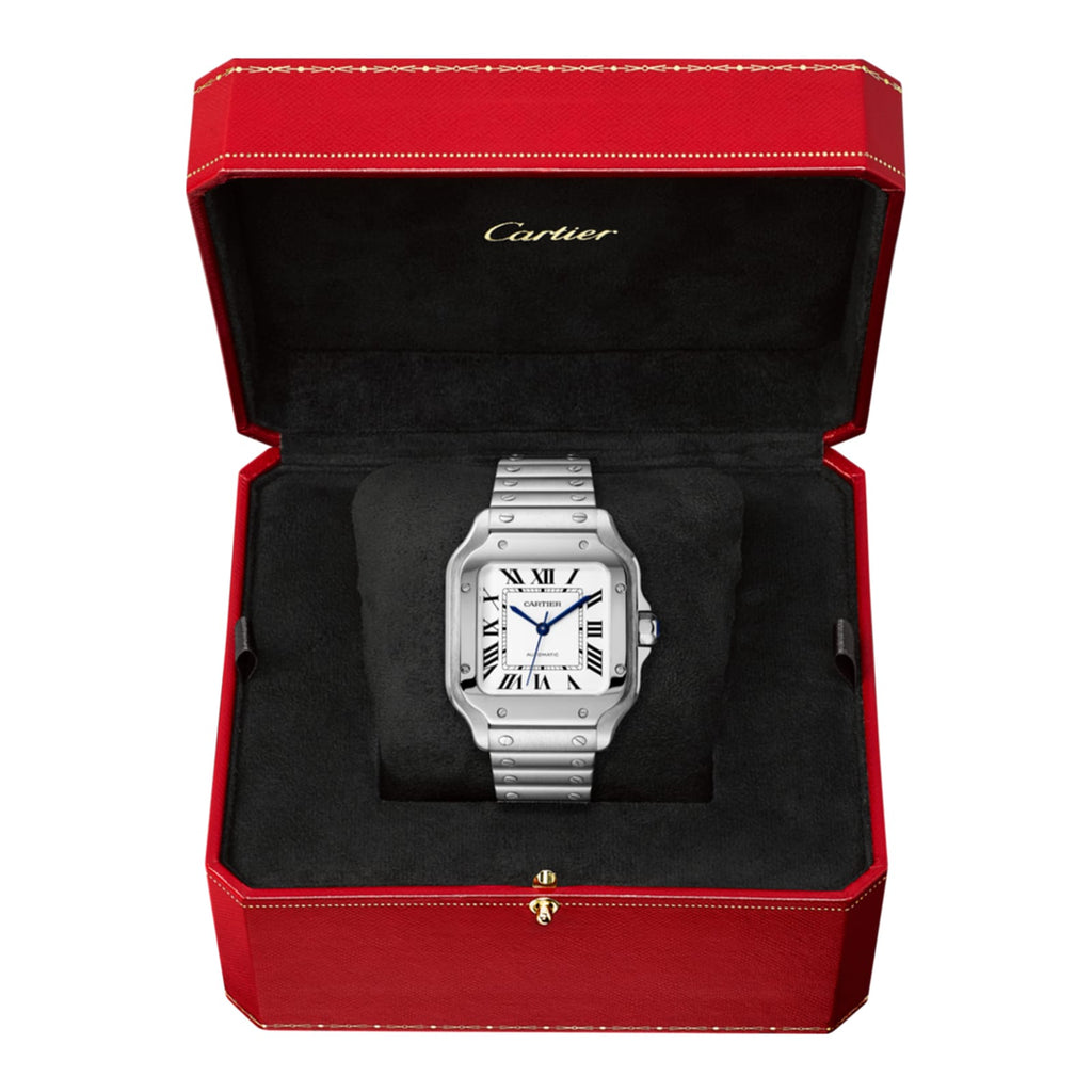 Santos de Cartier Medium Model | 35mm, Steel, Silver Dial