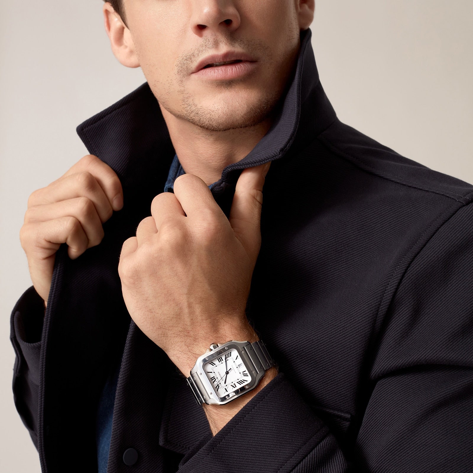 Santos de Cartier Large Model | 40mm, Steel, Silver Dial