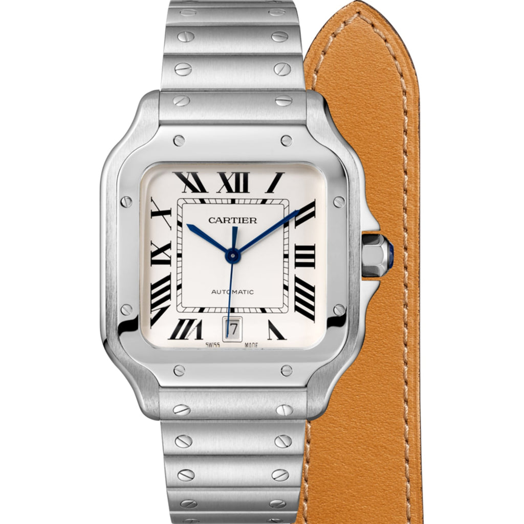 Santos de Cartier Large Model | 40mm, Steel, Silver Dial