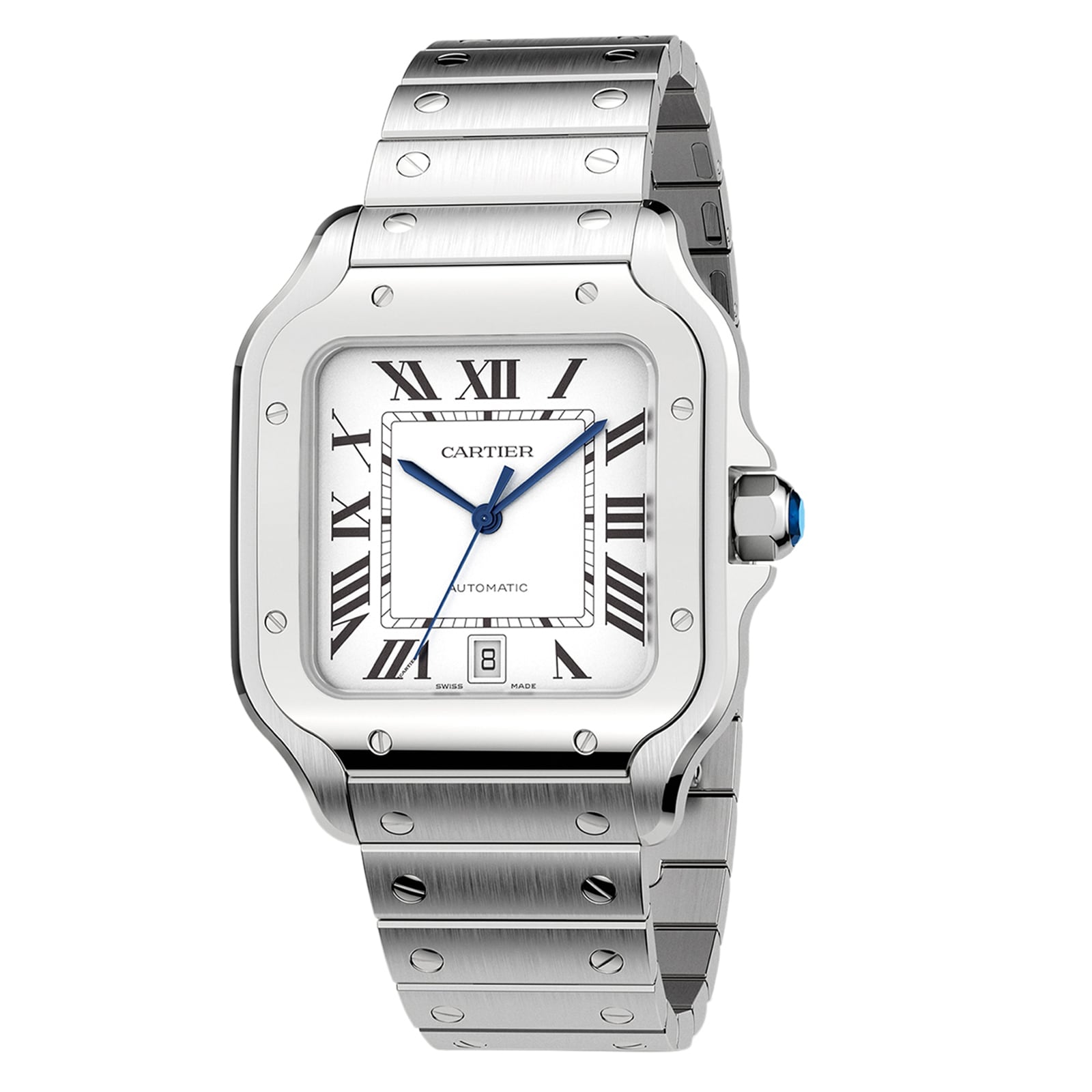 Santos de Cartier Large Model | 40mm, Steel, Silver Dial