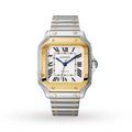 Santos de Cartier | 35mm, Two-Tone Steel & 18K Yellow Gold, Silver Dial