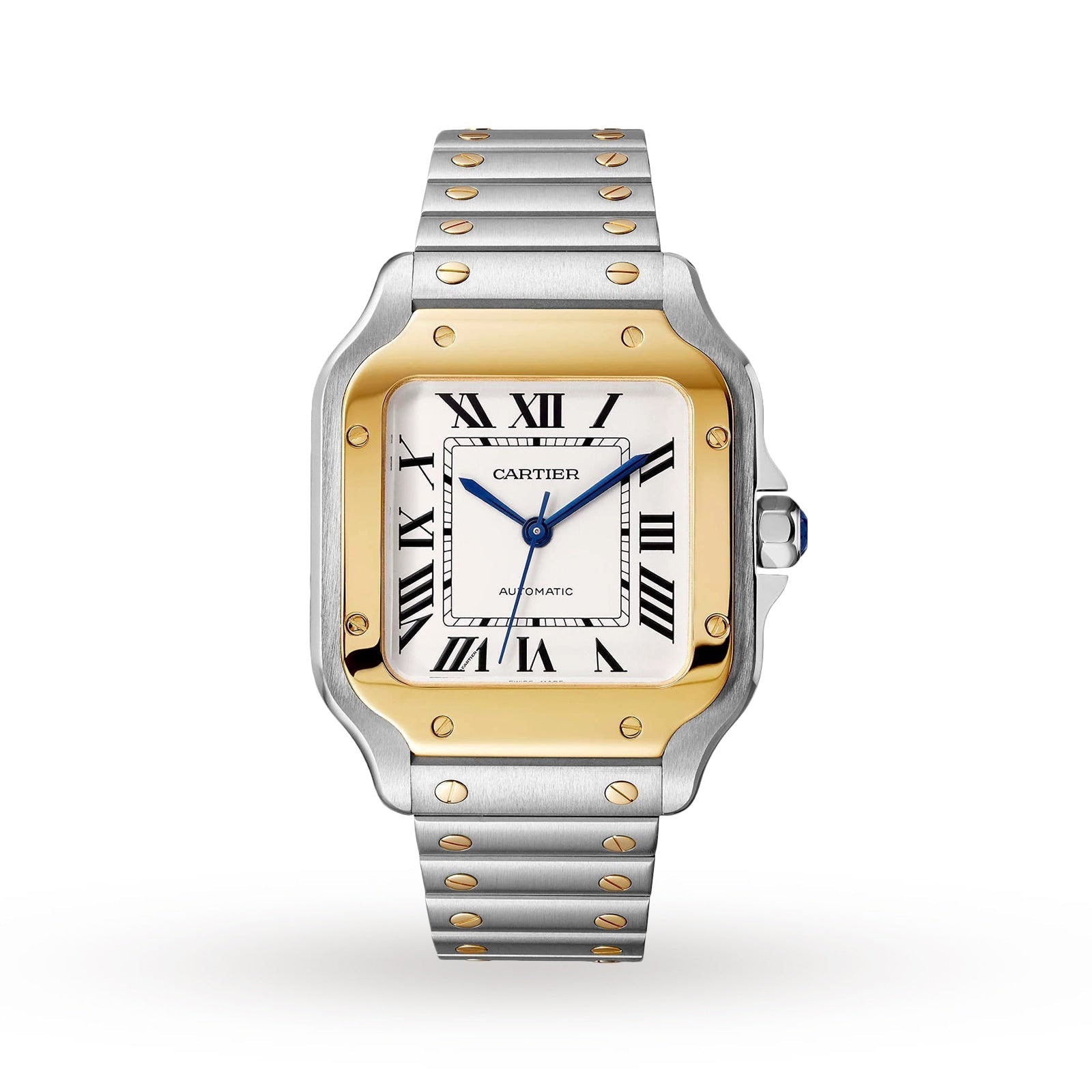 Santos de Cartier | 35mm, Two-Tone Steel & 18K Yellow Gold, Silver Dial