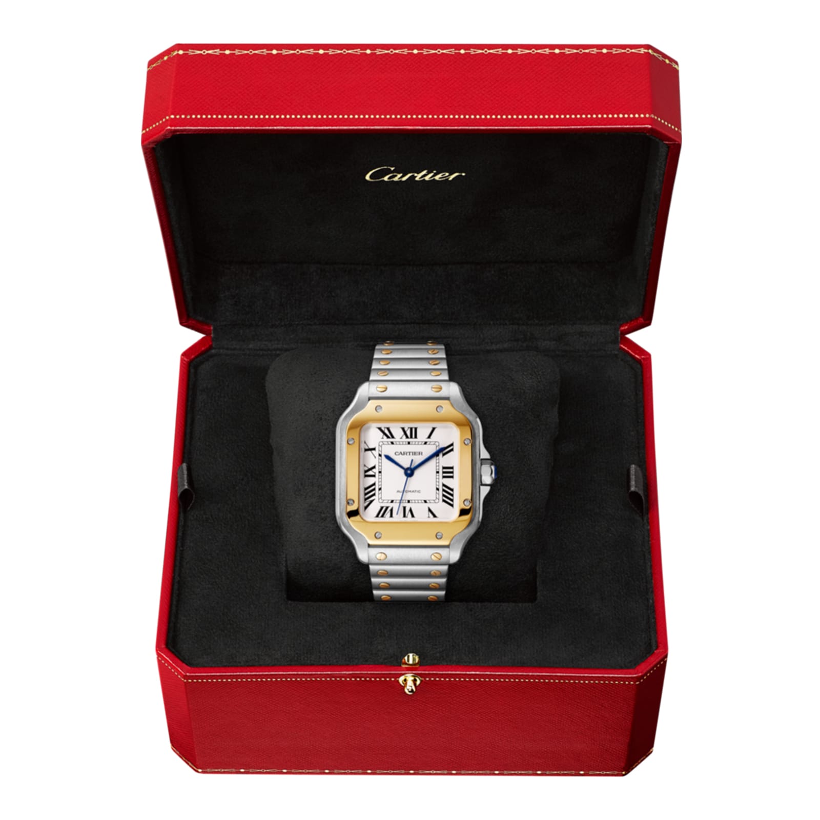 Santos de Cartier | 35mm, Two-Tone Steel & 18K Yellow Gold, Silver Dial
