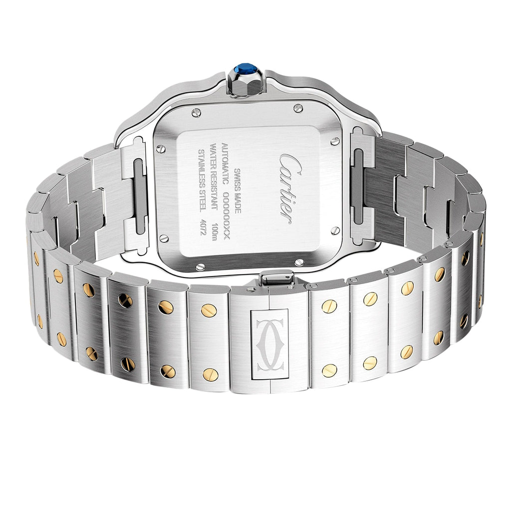 Santos de Cartier Large Model | 40mm, Two-Tone Steel & 18K Yellow Gold, Silver Dial