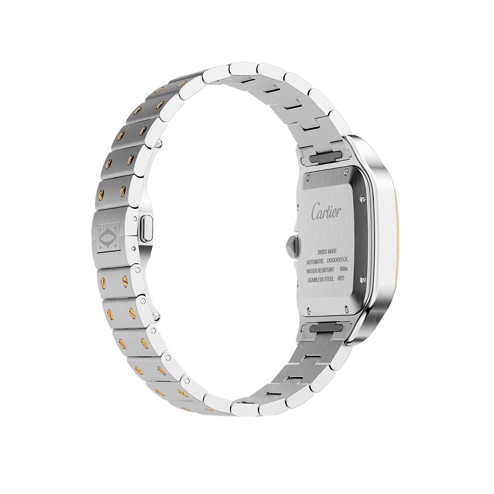 Santos de Cartier Large Model | 40mm, Two-Tone Steel & 18K Yellow Gold, Silver Dial