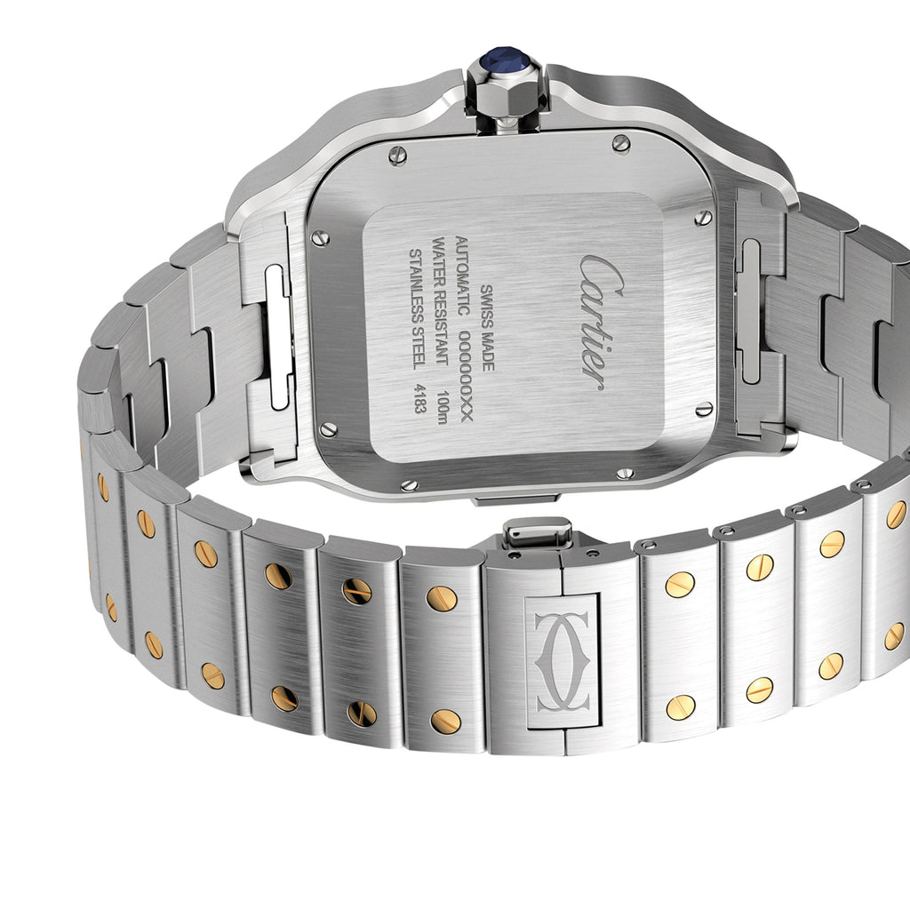 Santos de Cartier Chronograph | 43mm, Two-Tone Steel & 18K Yellow Gold, Silver Dial