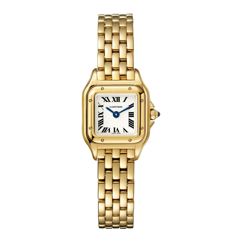 Panthère de Cartier Mini Model | 19mm, 18K Yellow Gold, Silver Dial, Ref. WGPN0016/WGPN0036