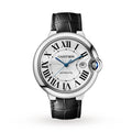 Ballon Bleu de Cartier 42 | 42mm, Steel, Alligator Leather, Silver Dial