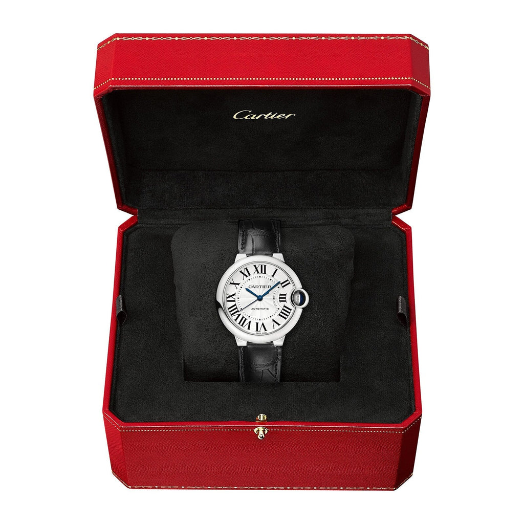 Ballon Bleu de Cartier 36 | 36mm, Steel, Alligator Leather, Silver Dial
