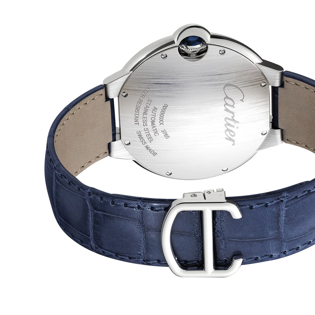 Ballon Bleu de Cartier | 42mm, Steel, Alligator Leather, Blue Dial