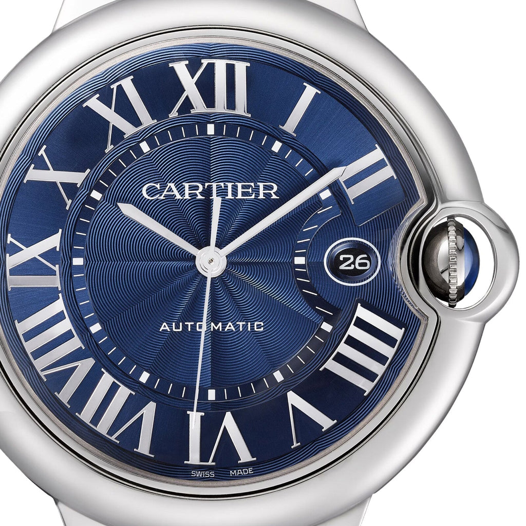 Ballon Bleu de Cartier | 42mm, Steel, Alligator Leather, Blue Dial