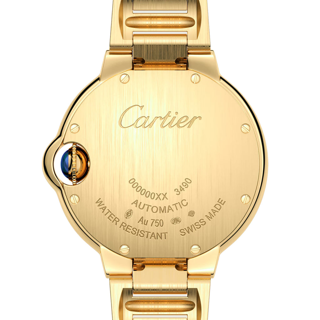 Ballon Bleu de Cartier 33 | 33mm, 18K Yellow Gold, Silver Dial, Yellow Bezel