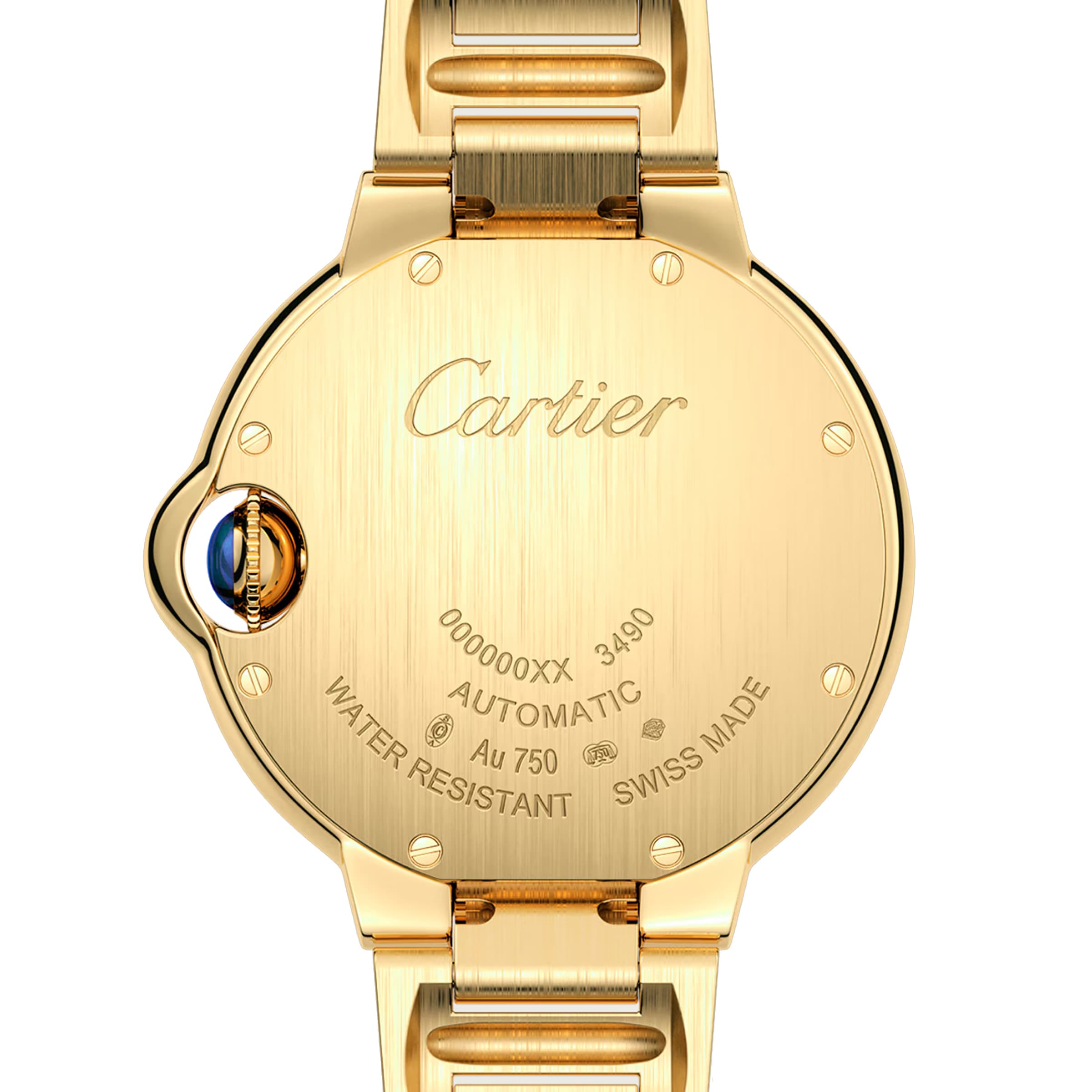 Ballon Bleu de Cartier 33 | 33mm, 18K Yellow Gold, Silver Dial, Yellow Bezel