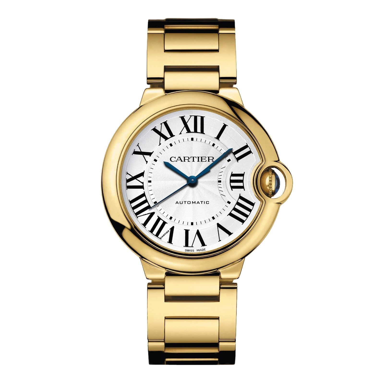 Ballon Bleu de Cartier 36 | 36mm, 18K Yellow Gold, Silver Dial