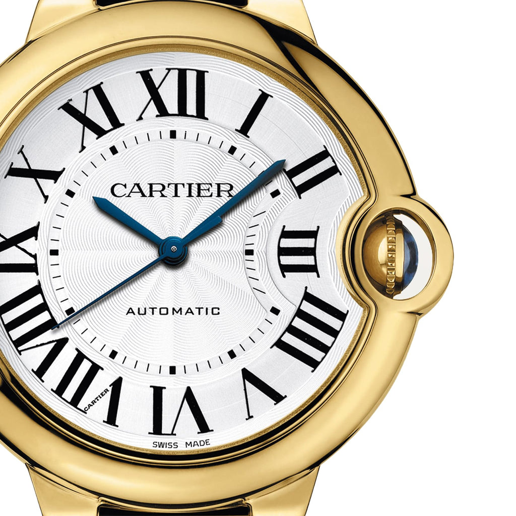 Ballon Bleu de Cartier 36 | 36mm, 18K Yellow Gold, Silver Dial