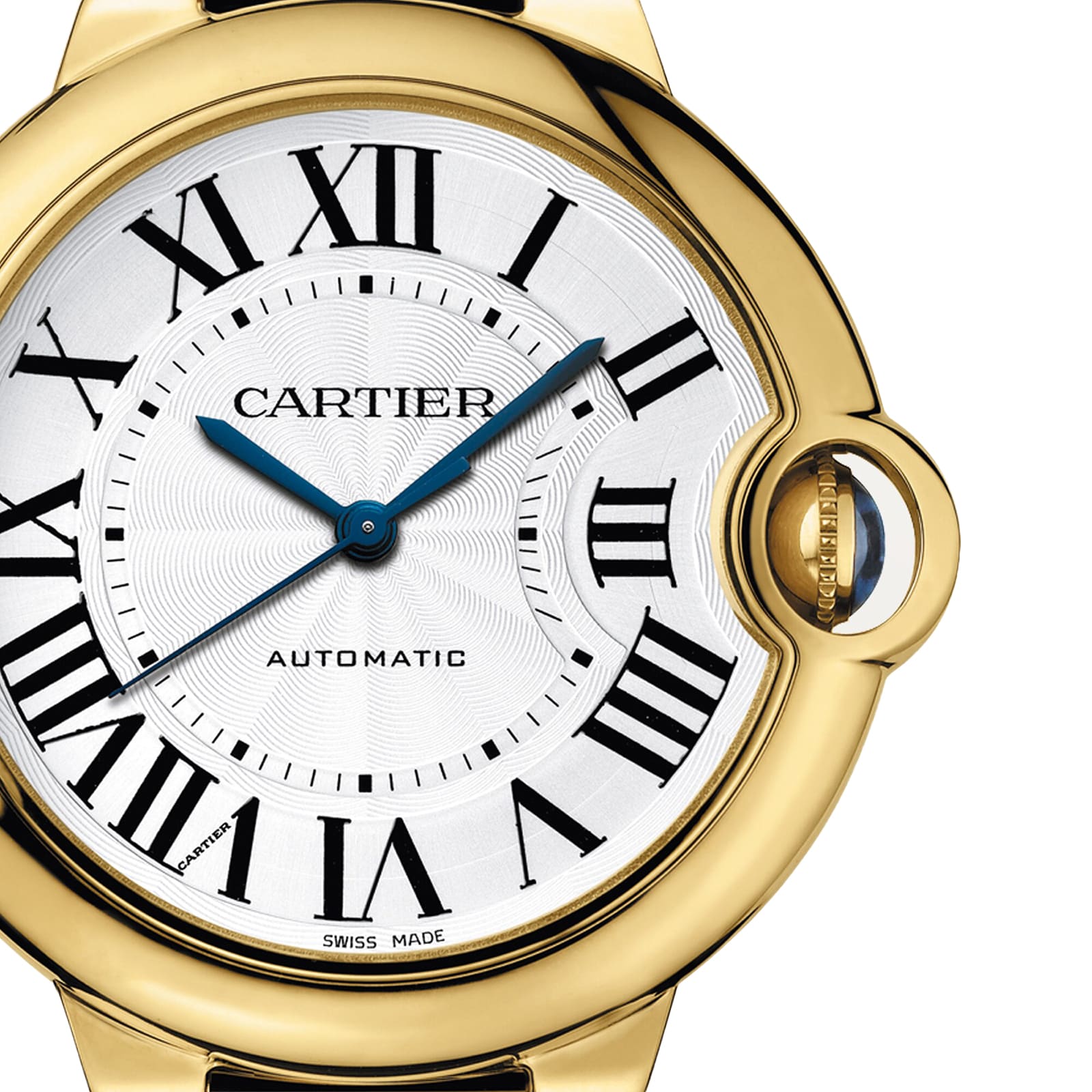 Ballon Bleu de Cartier 36 | 36mm, 18K Yellow Gold, Silver Dial