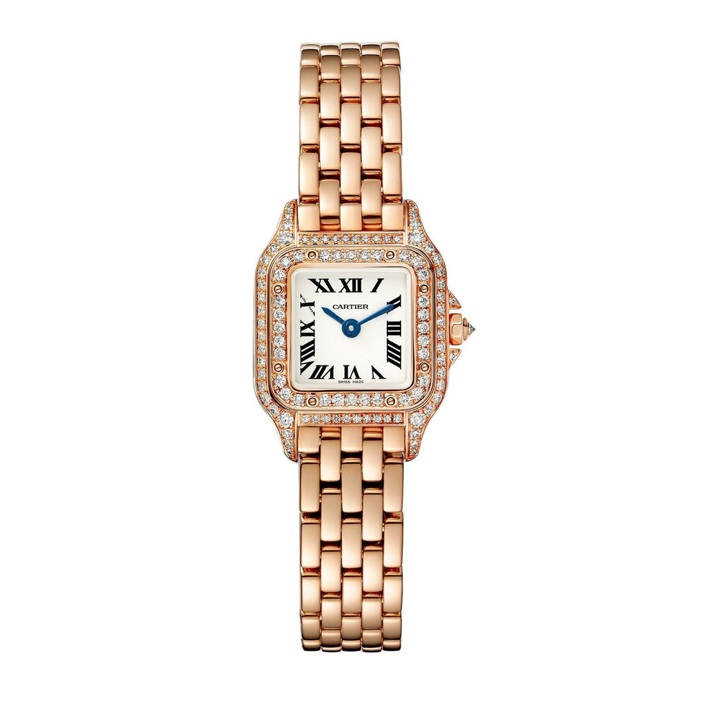 Panthère de Cartier Small Model | 20mm, 18K Rose Gold, Silver Dial