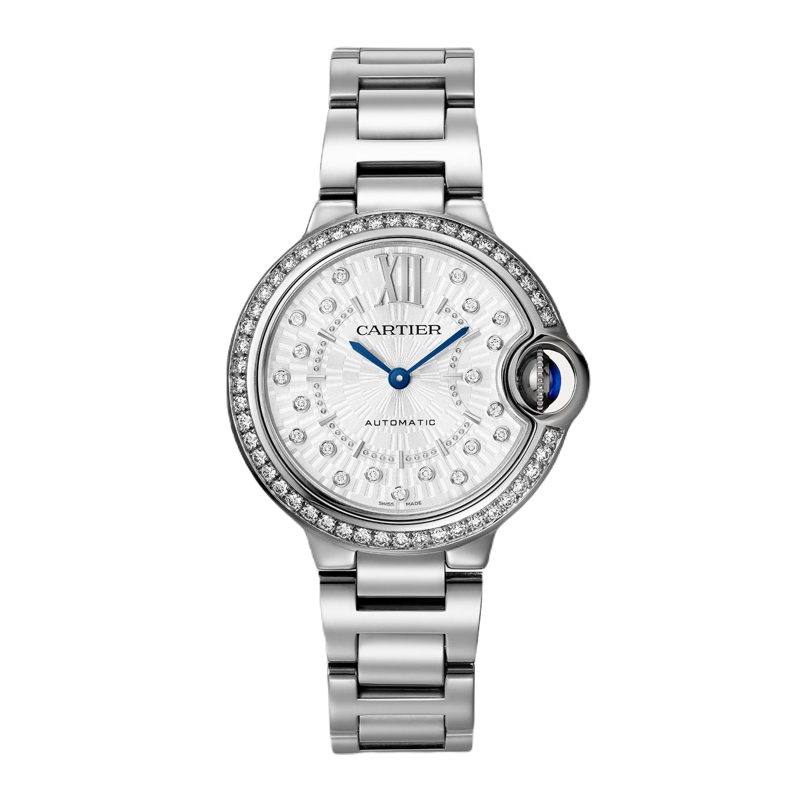 Ballon Bleu de Cartier 33 | 33mm, Steel, Diamond Grey Dial