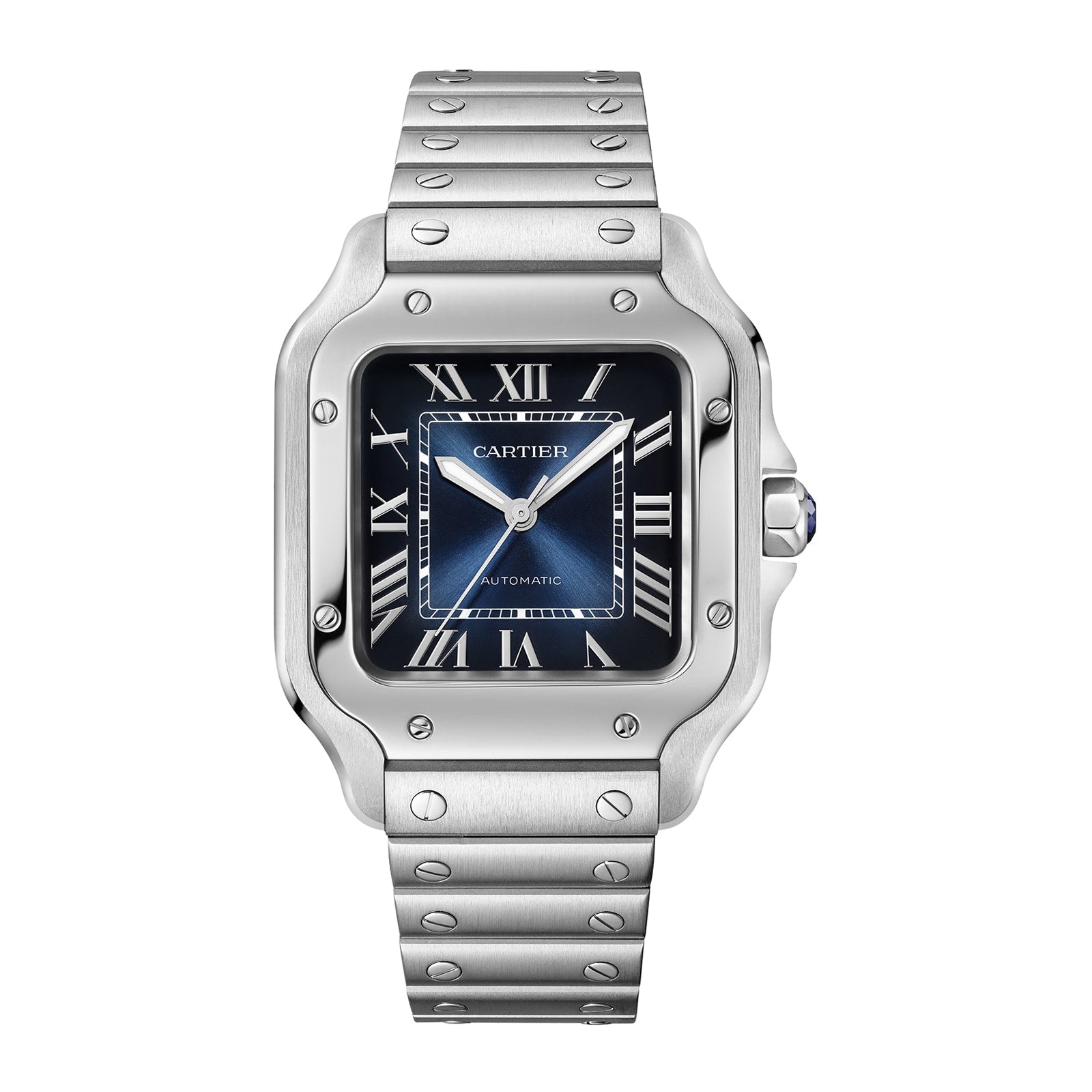 Santos de Cartier | 35mm, Steel, Blue Dial