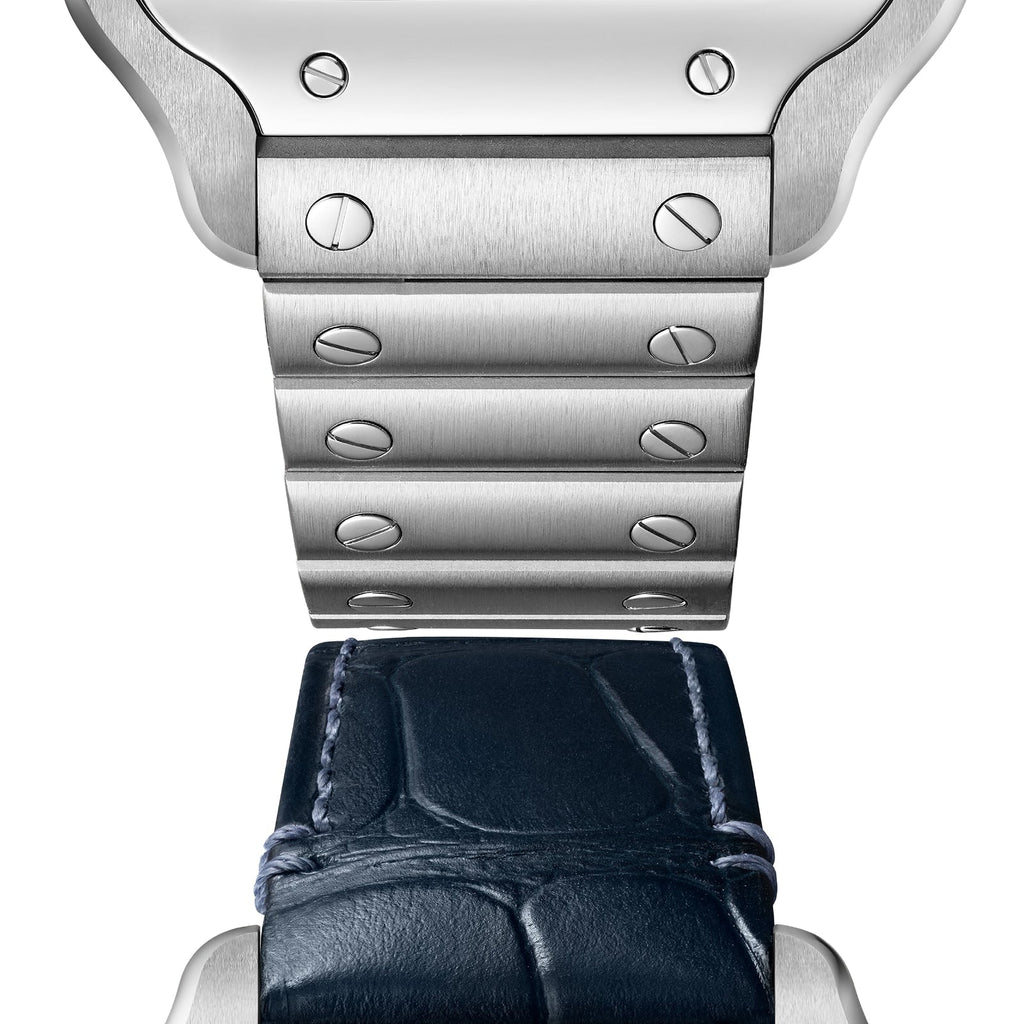 Santos de Cartier | 35mm, Steel, Blue Dial