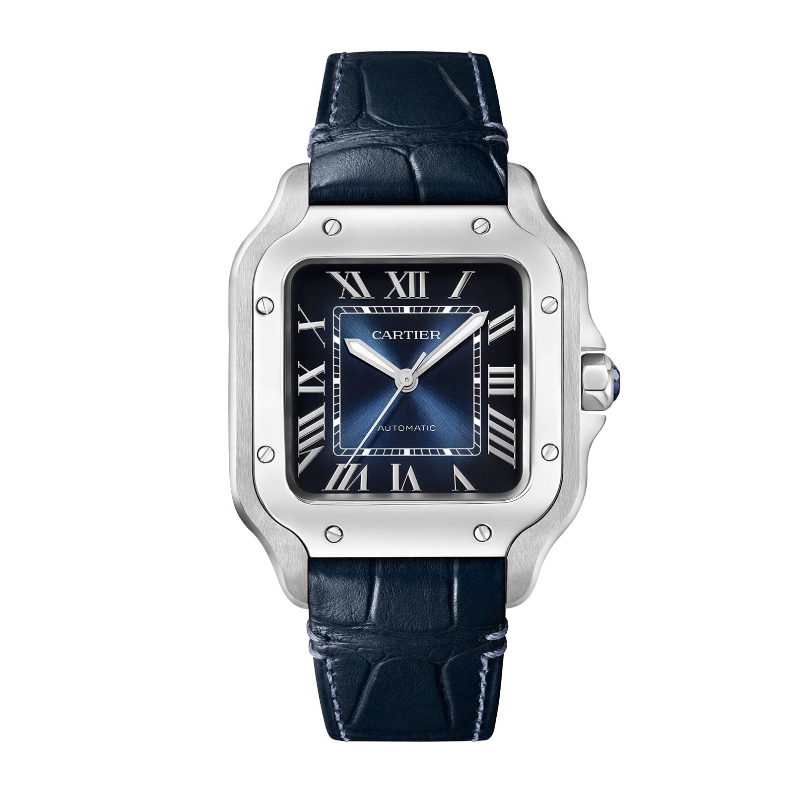 Santos de Cartier | 35mm, Steel, Blue Dial