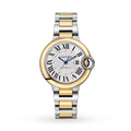 Ballon Bleu de Cartier 33 | 33mm, Two-Tone Steel & 18K Yellow Gold, Silver Dial