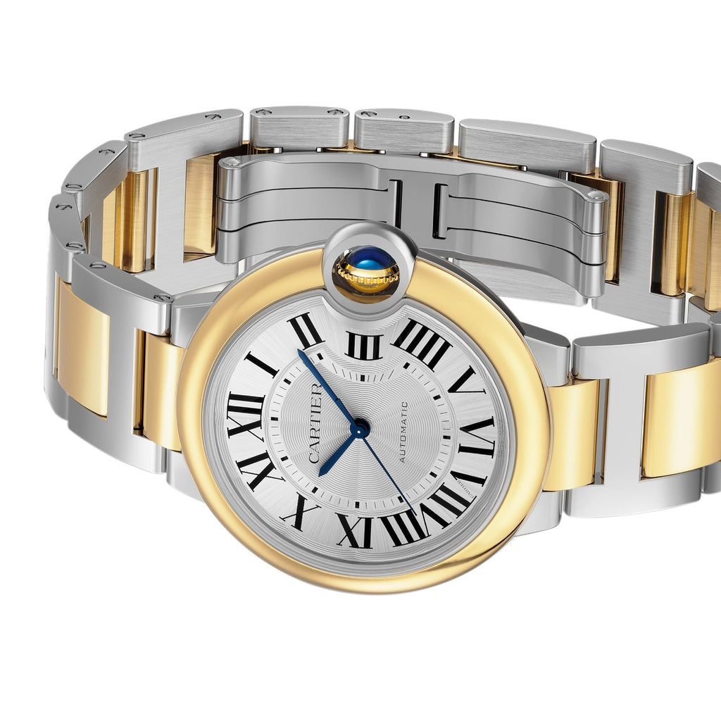 Ballon Bleu de Cartier 36 | 36mm, Two-Tone Steel & 18K Yellow Gold, Silver Dial