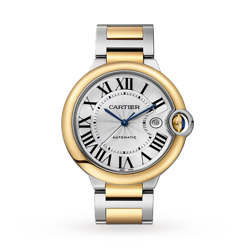 Ballon Bleu de Cartier 42 | 42mm, Two-Tone Steel & 18K Yellow Gold, Silver Dial