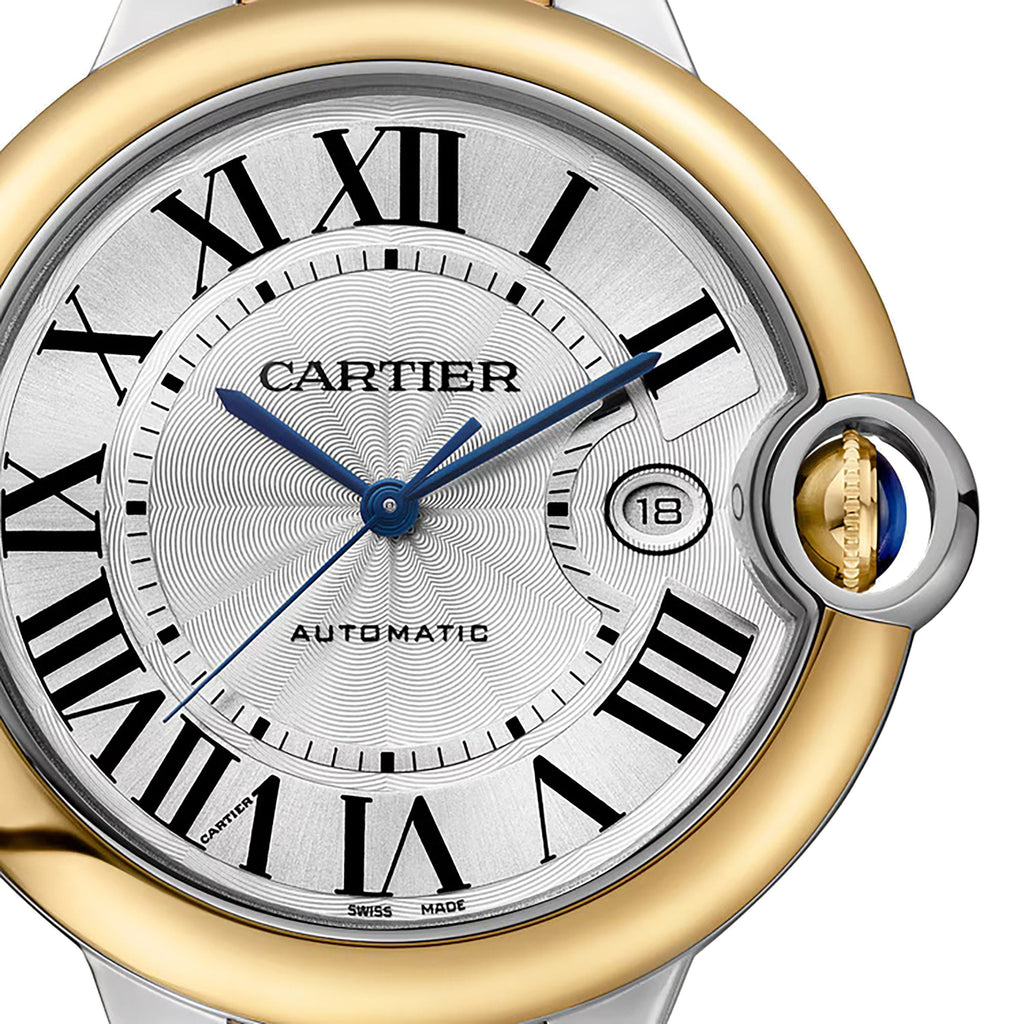 Ballon Bleu de Cartier 42 | 42mm, Two-Tone Steel & 18K Yellow Gold, Silver Dial
