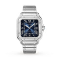 Santos de Cartier Large Model | 40mm, Steel, Blue Dial
