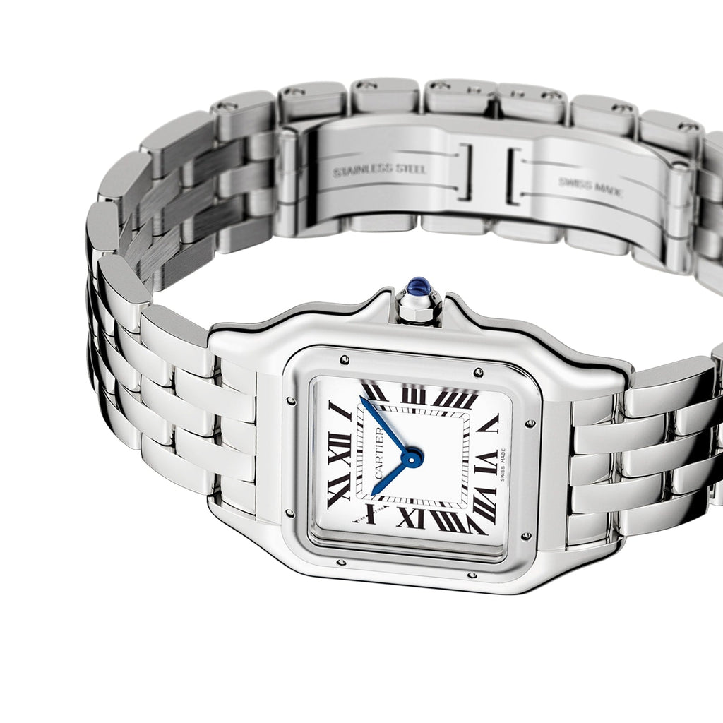 Panthère de Cartier Medium Model | 27mm, Steel, White Dial