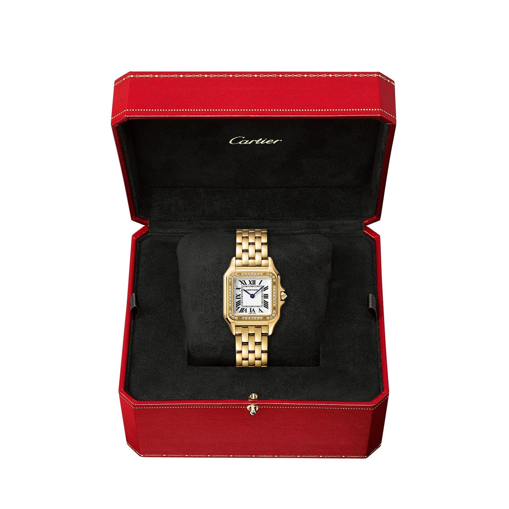 Panthère de Cartier Medium Model | 27mm, 18K Yellow Gold, Silver Dial