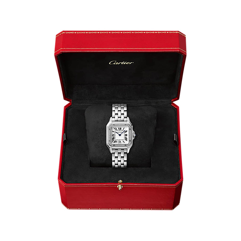 Panthère de Cartier Medium Model | 27mm, Steel, Silver Dial, Ref. W4PN0018