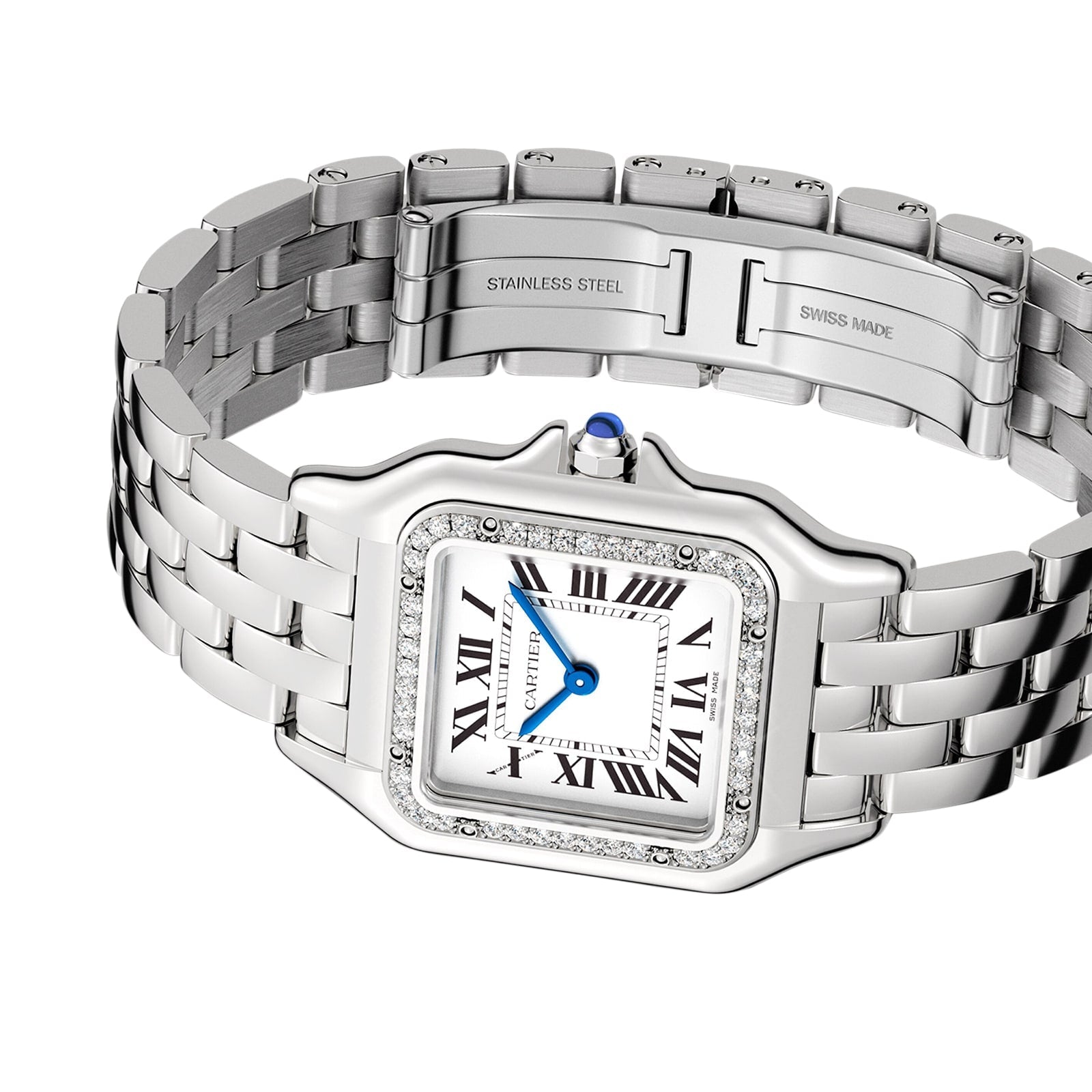 Panthère de Cartier Medium Model | 27mm, Steel, Silver Dial, Ref. W4PN0018
