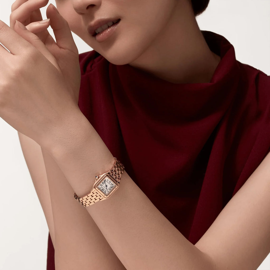 Panthère de Cartier Small Model | 23mm, 18K Rose Gold, White Dial