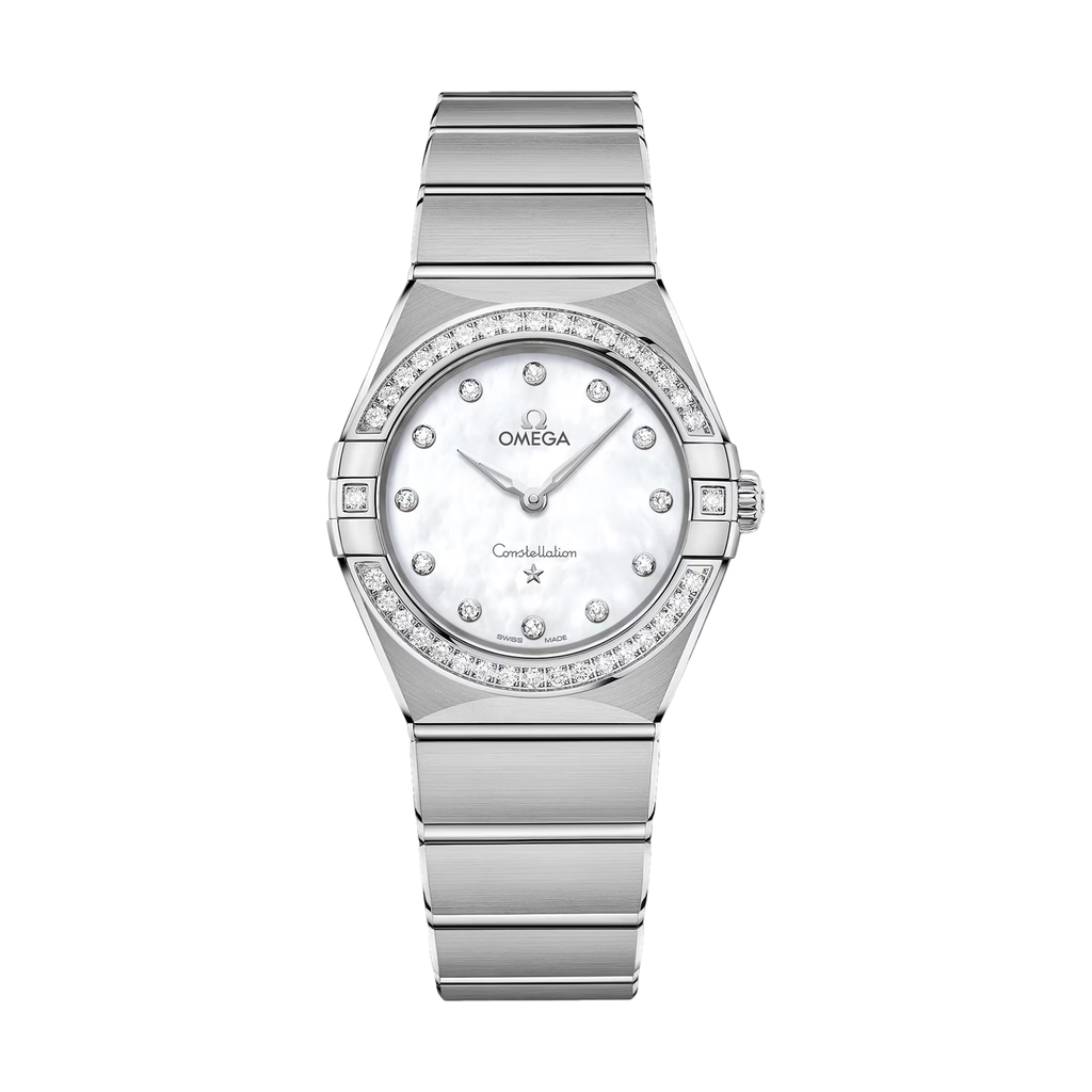 OMEGA Constellation Diamonds Quartz 28mm - White on Bracelet