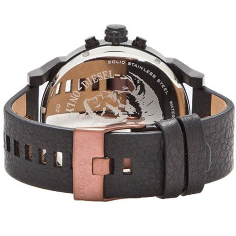 Diesel DZ7400 Mr. Daddy 2.0 Chronograph Men's Watch – Black Dial & Black Stainless Steel Strap