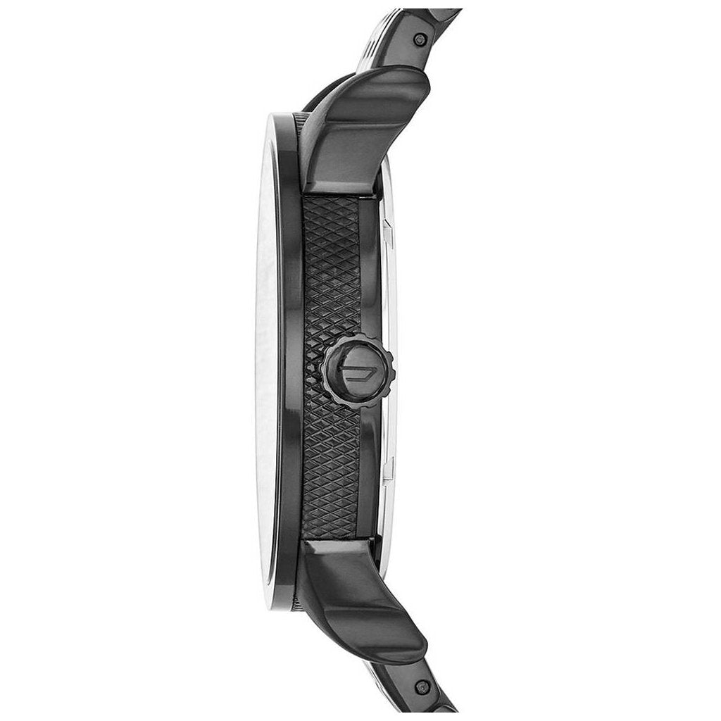 Diesel DZ7316 Mini Daddy Dual Time Men's Watch – Black Dial & Black Stainless Steel Strap